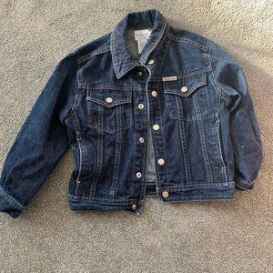 Jean jacket girls size M calvin klein